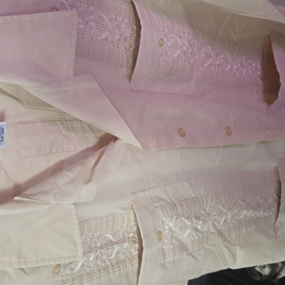 Men's Vintage Bowling Cream Short Sleeve Button-Up Shirt - Picture 5 of 9